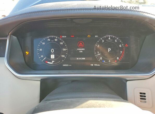 SALGS2RU6MA452389 2021 LAND ROVER RANGE Black Instrument cluster view