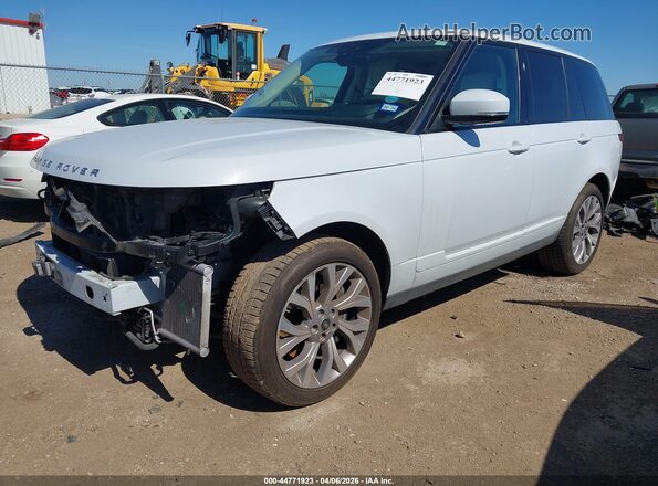 SALGS2SV0KA549930 2019 LAND ROVER RANGE ROVER White Առջևի ձախ երեք քառորդ տեսարան