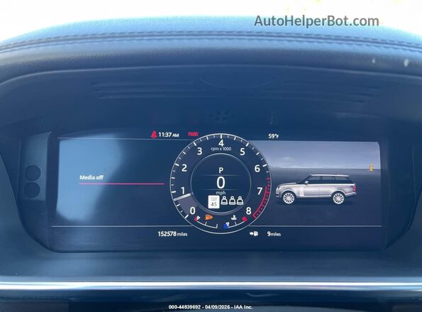 SALGS2SV8KA517596 2019 LAND ROVER RANGE ROVER Черный Вид задних сидений