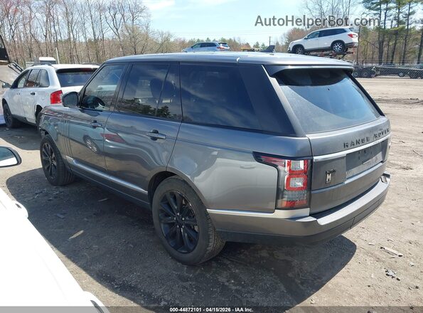 SALGS2VF2GA270989 2016 LAND ROVER RANGE ROVER Gray Задня ліва чверть