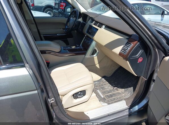 SALGS2VF2GA270989 2016 LAND ROVER RANGE ROVER Gray Вид салону спереду