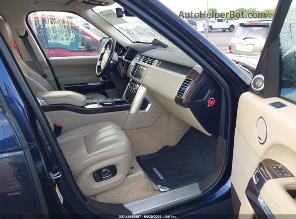 SALGS2VF6GA270770 2016 LAND ROVER RANGE ROVER Blue წინა სალონის ხედი