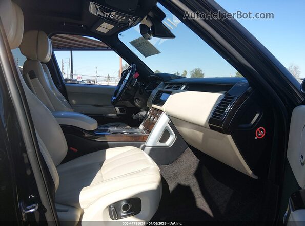 SALGS3EF9GA307946 2016 LAND ROVER RANGE ROVER Black Front interior view