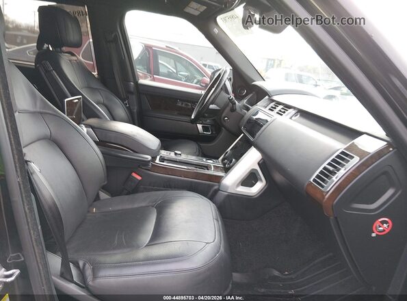 SALGS5RE5JA381871 2018 LAND ROVER RANGE ROVER Black Front interior view