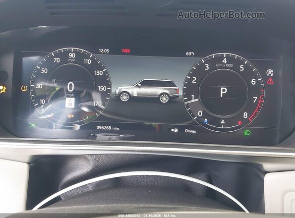 SALGS5SE4LA590743 2020 LAND ROVER RANGE ROVER White უკანა სავარძლების ხედი