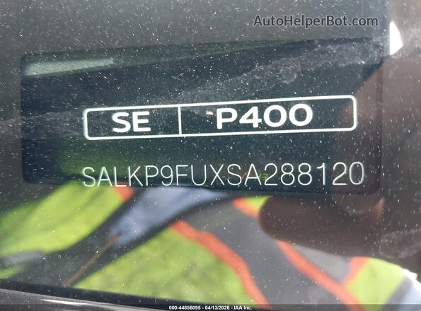SALKP9FUXSA288120 2025 LAND ROVER RANGE ROVER Black 