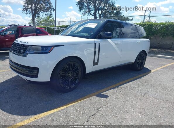 SALKPBE9XSA296769 2025 LAND ROVER RANGE ROVER White Առջևի ձախ երեք քառորդ տեսարան