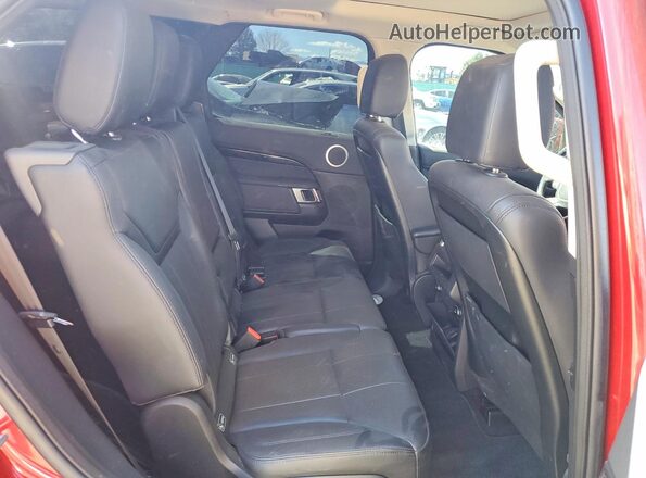 SALRGBBV8HA046875 2017 LAND ROVER DISCOVERY Red Rear seats view