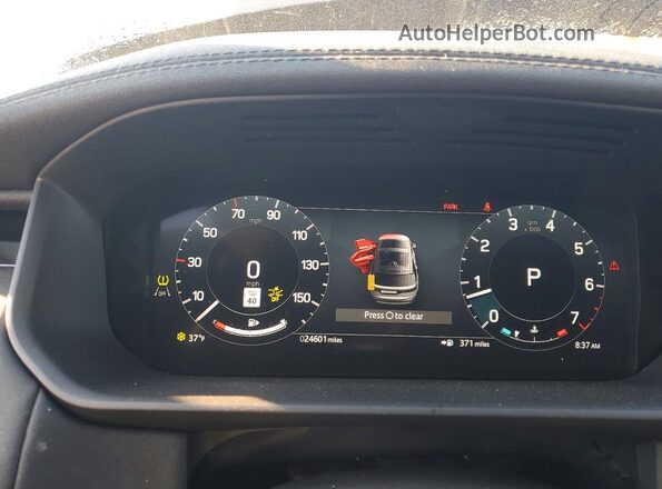 SALRJ2EX5R2497059 2024 LAND ROVER DISCOVERY Black Instrument cluster view