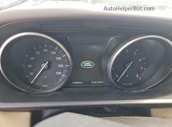 SALWG2FV4HA158991 2017 LAND ROVER RANGE Черный Вид щитка приборов