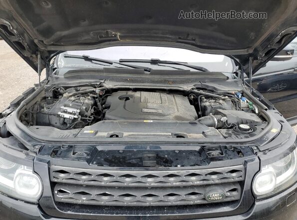 SALWR2FK1HA127763 2017 LAND ROVER RANGE Black Vista del compartimento del motor