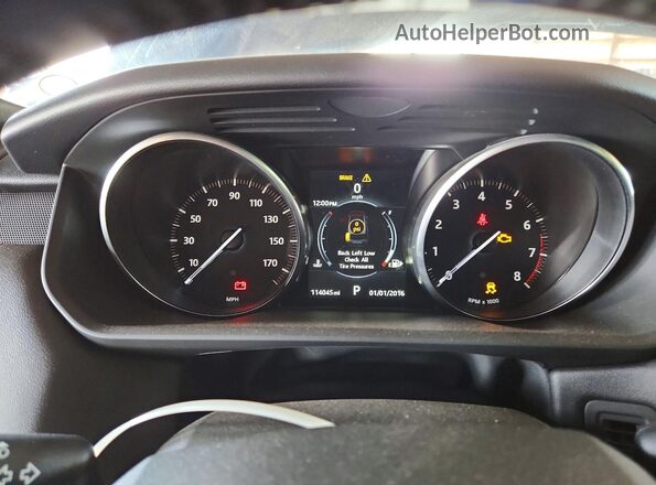 SALWR2FVXHA147083 2017 LAND ROVER RANGE Black Vista del cuadro de instrumentos
