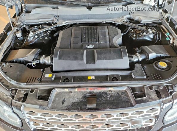 SALWR2FVXHA147083 2017 LAND ROVER RANGE Black Vista del compartimento del motor