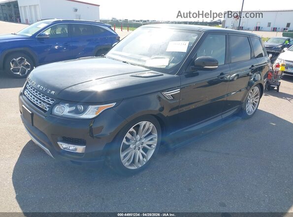 SALWR2KF4GA549341 2016 LAND ROVER RANGE ROVER SPORT Black Передня ліва чверть