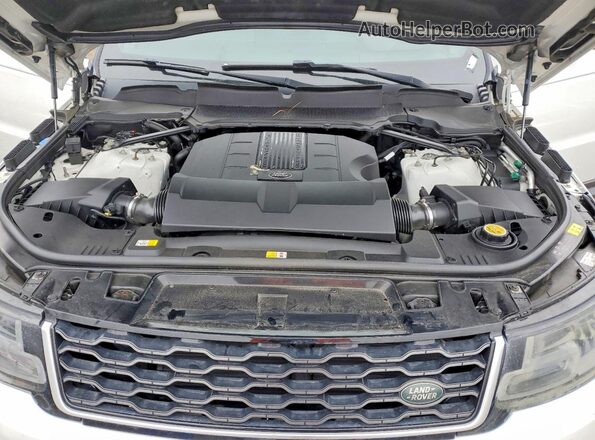 SALWR2RV5KA828402 2019 LAND ROVER RANGE White Vista del compartimento del motor