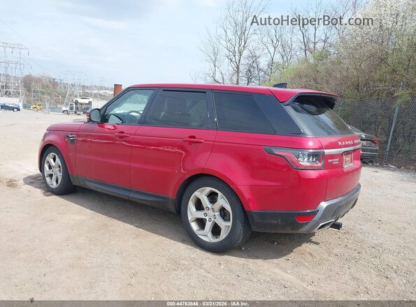 SALWR2RV9JA186572 2018 LAND ROVER RANGE ROVER SPORT Red Tył lewy