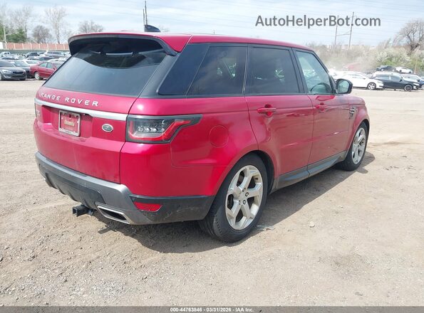 SALWR2RV9JA186572 2018 LAND ROVER RANGE ROVER SPORT Red Tył prawy