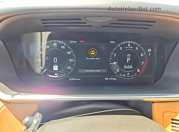 SALWR2SE7MA785226 2021 LAND ROVER RANGE Black Widok deski rozdzielczej