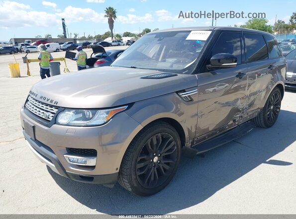 SALWR2VF4GA647149 2016 LAND ROVER RANGE ROVER SPORT Золотой Передняя левая четверть