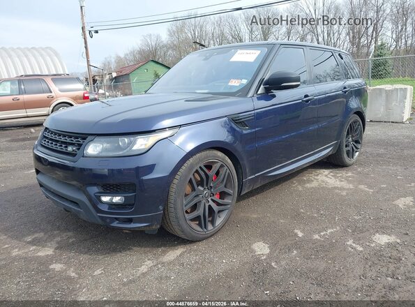 SALWV2FE2HA167291 2017 LAND ROVER RANGE ROVER SPORT Blue Առջևի ձախ երեք քառորդ տեսարան