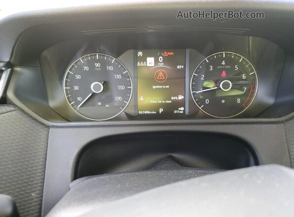 SALYB2EX9LA269720 2020 LAND ROVER RANGE Silver Вид щитка приладів