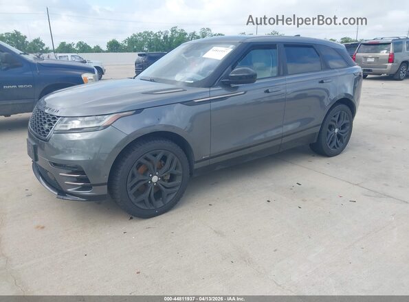 SALYL2EX0KA228033 2019 LAND ROVER RANGE ROVER VELAR Gray Front left