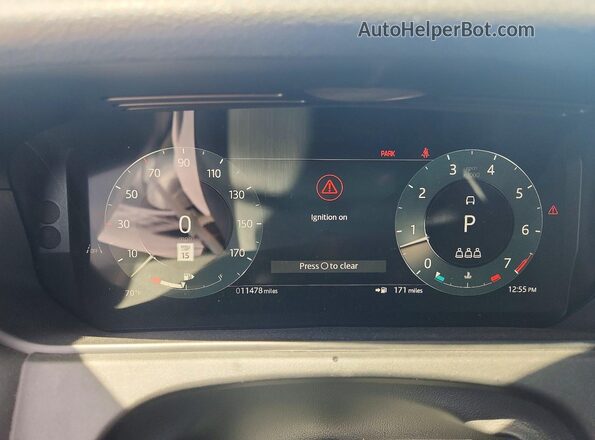 SALYL2FU0SA807964 2025 LAND ROVER RANGE White Widok zestawu wskaźników