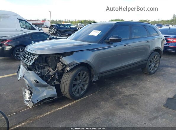 SALYL2FV0KA213335 2019 LAND ROVER RANGE ROVER VELAR Gray წინა მარცხენა ხედი სამი მეოთხედიდან