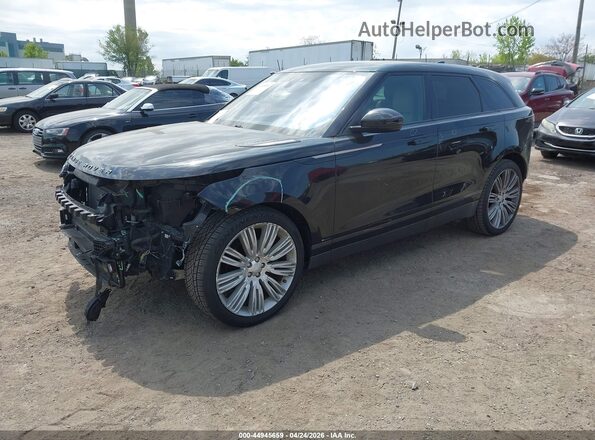 SALYL2FV1KA225512 2019 LAND ROVER RANGE ROVER VELAR Black Առջևի ձախ երեք քառորդ տեսարան