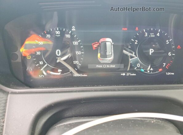 SALYT2EX3MA317033 2021 LAND ROVER RANGE White Instrument cluster view