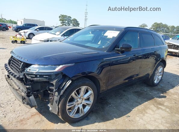 SALYT2EX4MA308762 2021 LAND ROVER RANGE ROVER VELAR Dark Blue Передня ліва чверть