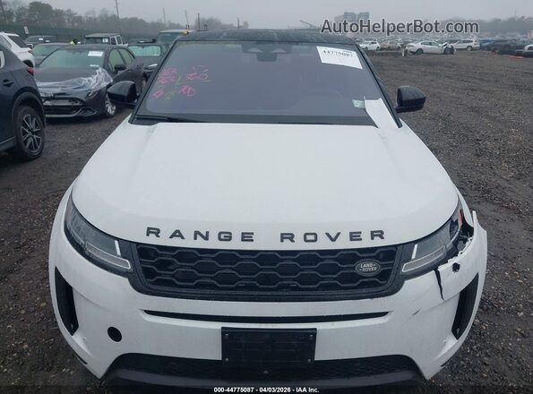 SALZJ2FX8MH122853 2021 LAND ROVER RANGE ROVER EVOQUE White Vista del cuadro de instrumentos