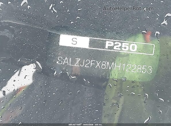 SALZJ2FX8MH122853 2021 LAND ROVER RANGE ROVER EVOQUE White 