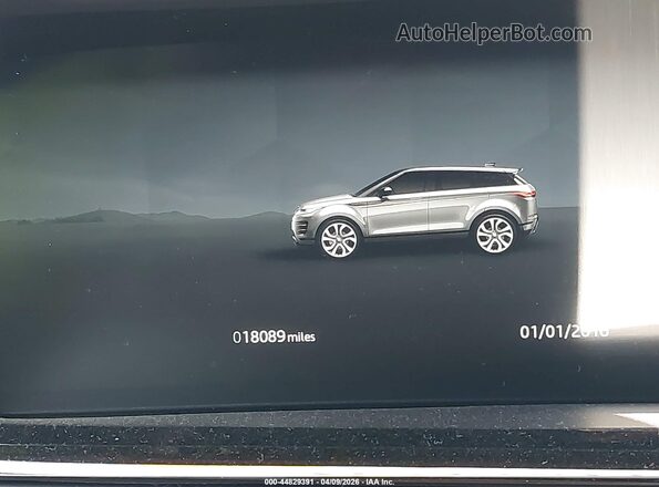 SALZJ2FX8RH261310 2024 LAND ROVER RANGE ROVER EVOQUE Черный Панорамный вид салона 360°