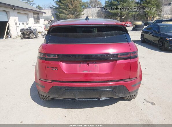 SALZP2FX4LH019734 2020 LAND ROVER RANGE ROVER EVOQUE Red 