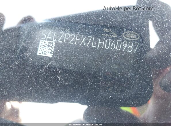 SALZP2FX7LH060987 2020 LAND ROVER RANGE ROVER EVOQUE Gray 
