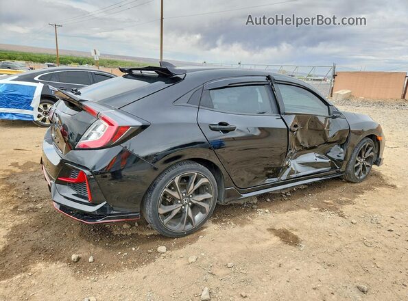 SHHFK7G48LU200618 2020 HONDA CIVIC Black უკანა მარჯვენა