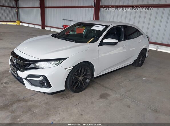 SHHFK7H46LU412819 2020 HONDA CIVIC White წინა მარცხენა ხედი სამი მეოთხედიდან