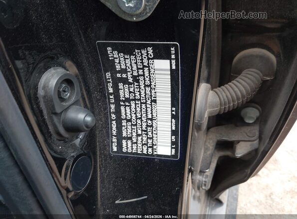 SHHFK7H95LU409227 2020 HONDA CIVIC Black Widok komory silnika