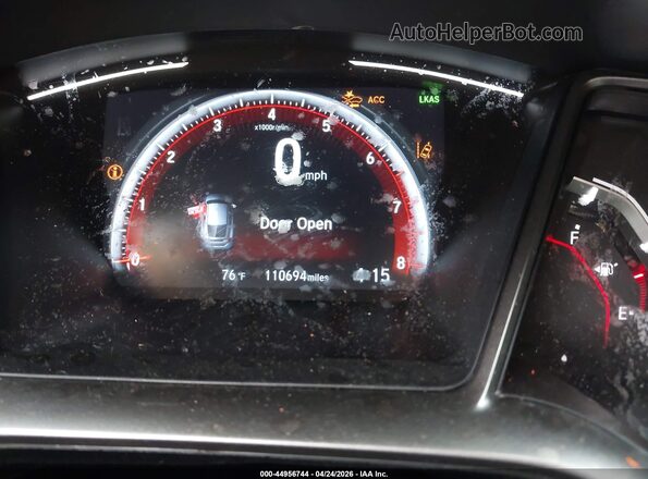 SHHFK7H95LU409227 2020 HONDA CIVIC Black Widok tylnych siedzeń