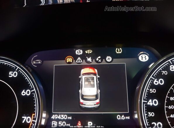 SJAAM2ZV8KC027341 2019 BENTLEY BENTAYGA Белый Вид задних сидений
