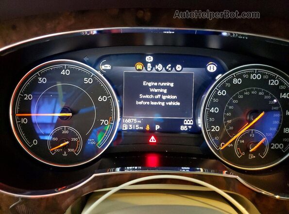 SJAAM2ZVXLC030209 2020 BENTLEY BENTAYGA Beige Instrument cluster view