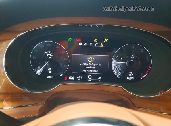 SJAHT2ZV0PC020005 2023 BENTLEY BENTAYGA Gray Widok zestawu wskaźników