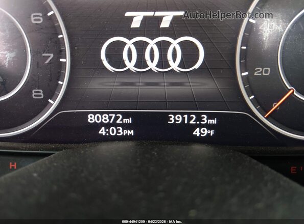 TRUC5AFV0G1017124 2016 AUDI TT Silver Vista interior de 360 grados