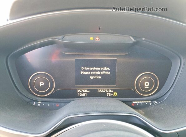 TRUTECFV5K1003224 2019 AUDI TT Gray Instrument cluster view