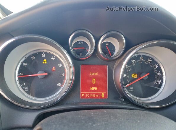 W04WH3N52HG032616 2017 BUICK CASCADA Silver Вид щитка приладів