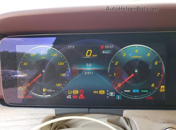 W1K2J5KB4MA087540 2021 MERCEDES-BENZ CLS-CLASS Red Vista del cuadro de instrumentos