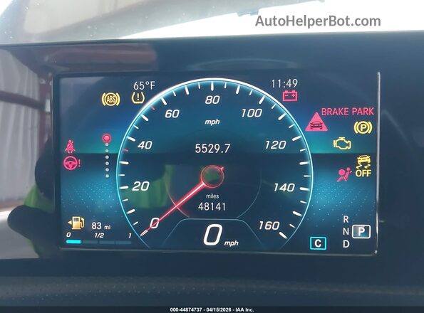 W1K3G4EB5LW045663 2020 MERCEDES-BENZ A 220 Gray 