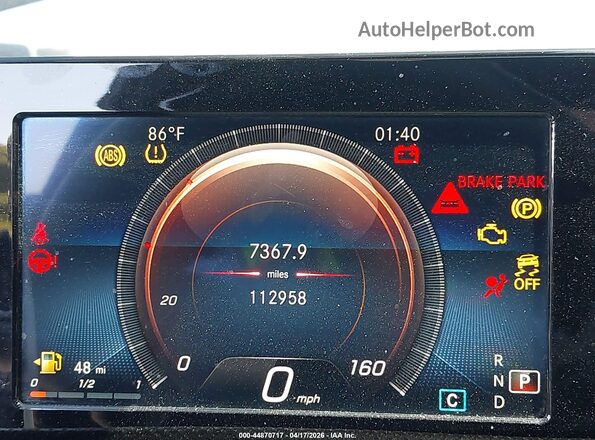 W1K3G4EB8LW045107 2020 MERCEDES-BENZ A 220 Black Հետևի նստատեղերի տեսք