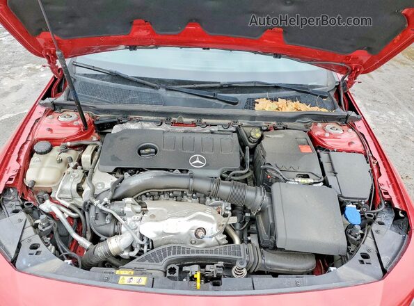 W1K5J4HB7MN198686 2021 MERCEDES-BENZ CLA-CLASS Red Вид задньої частини салону